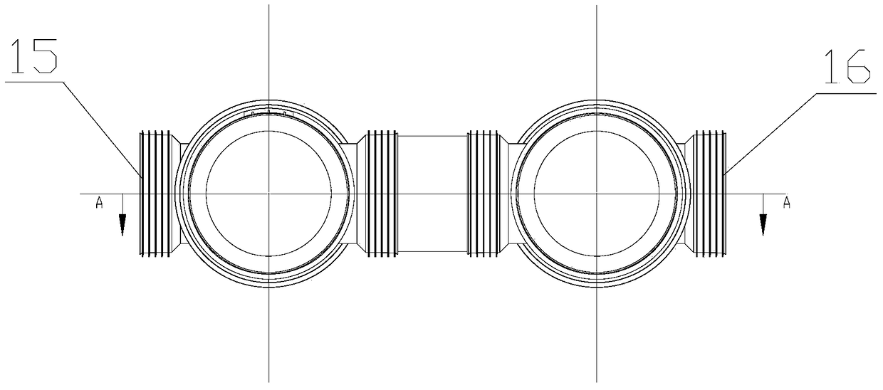 Rainwater oil separation and sedimentation device