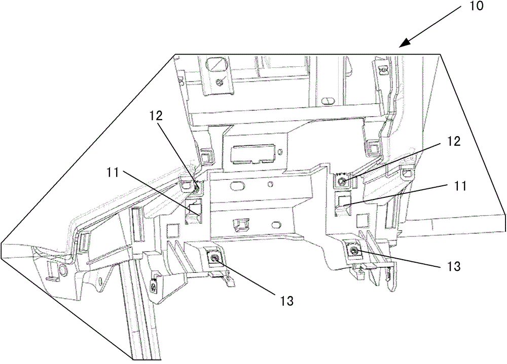 A flexible installation device and method for installing a main dashboard and a sub-dashboard of a vehicle
