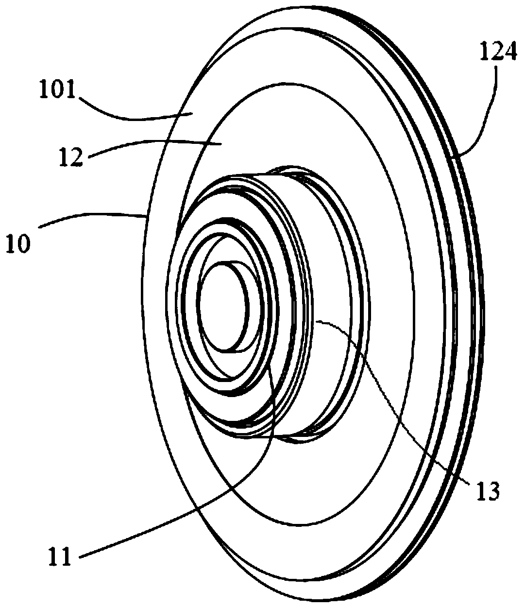 A color wheel assembly and projection device