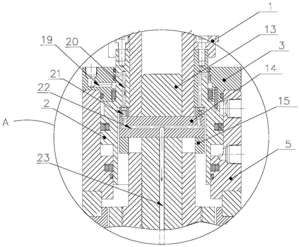 Tool change cylinder mechanism and tool change mechanism of machining center spindle