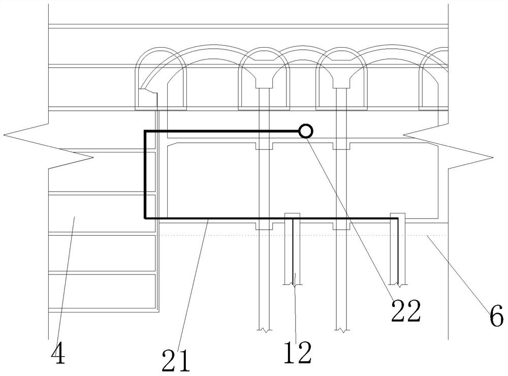 A subway construction dewatering system and dewatering method for complex underground