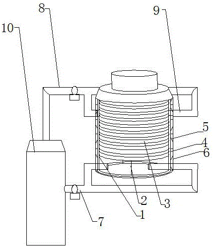 Raw material hot boiling mechanism of solid polyphenol production line