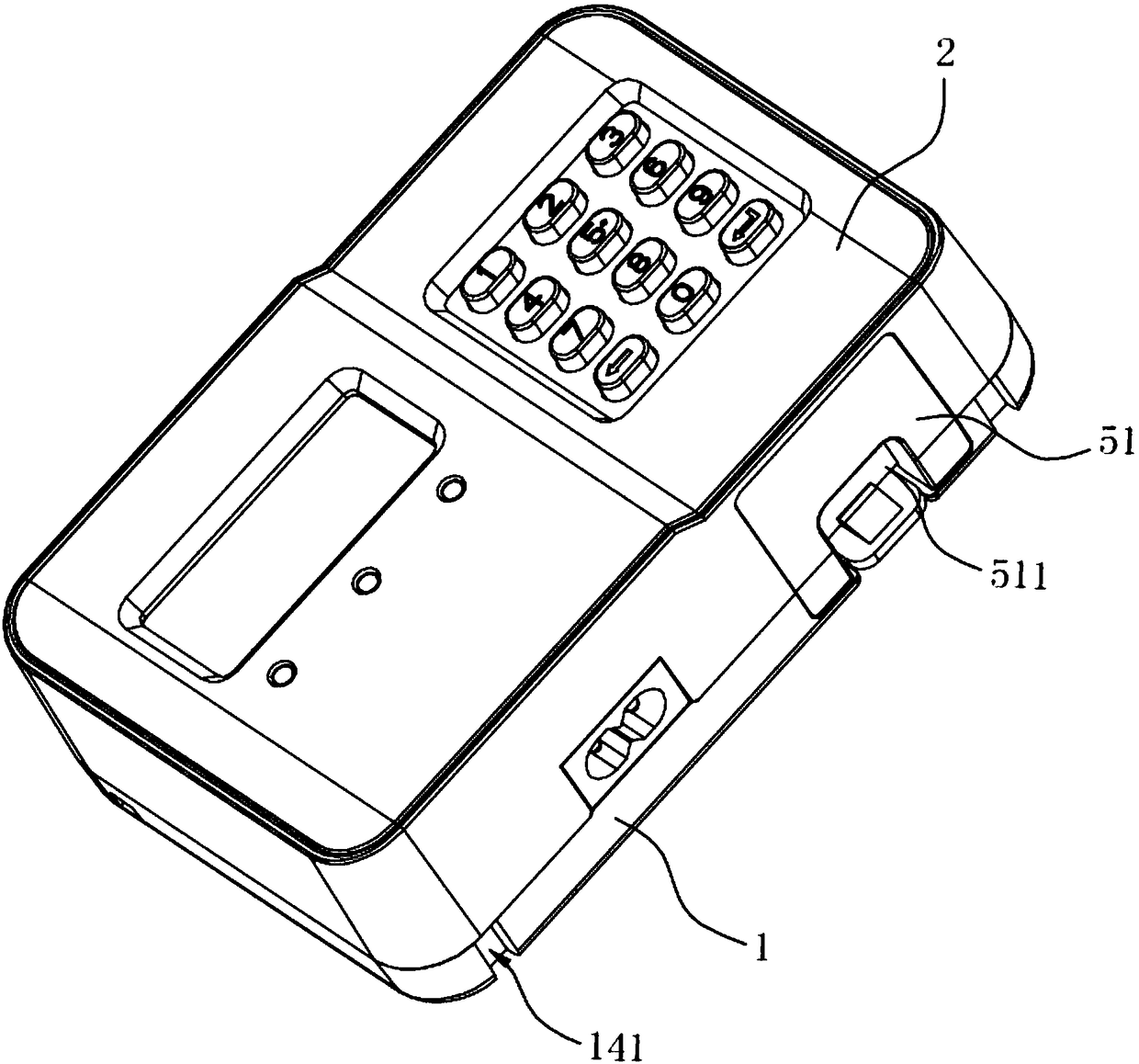 Electric energy meter display device