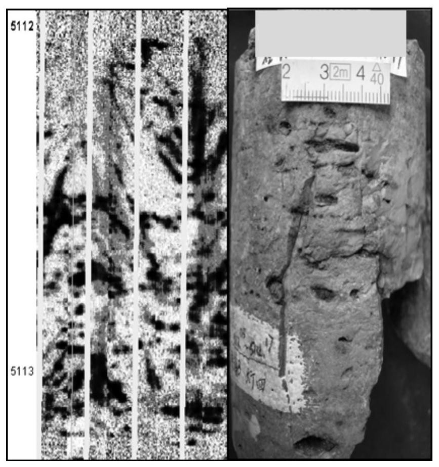 Method for explaining natural karst fracture stages by using imaging logging data