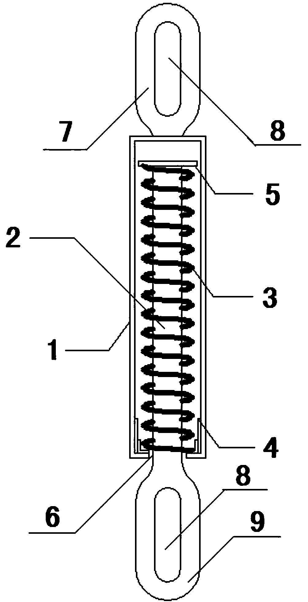 A retractable limit damper for power transmission lines