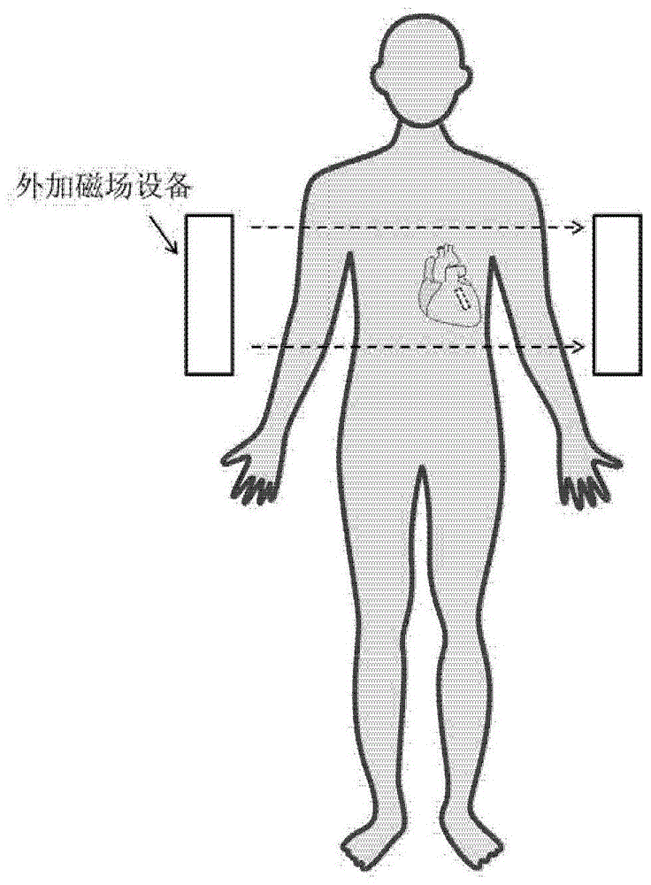 A double-sided coated drug-eluting stent containing a magnetic bottom layer and its manufacturing method