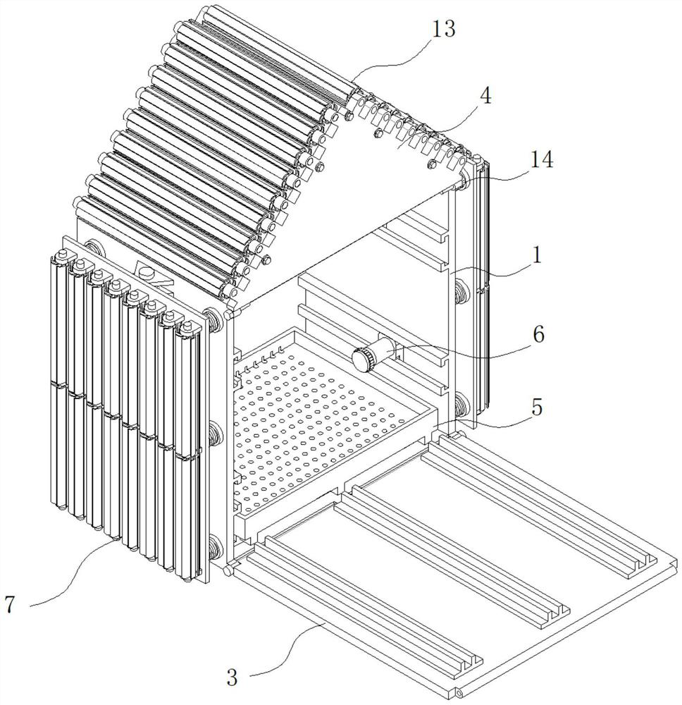 Supporting and protecting device for electromechanical engineering control cabinet