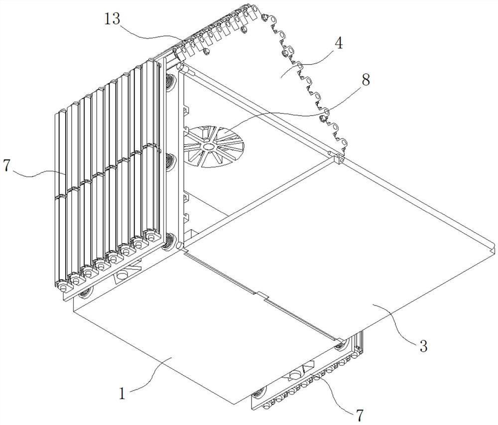 Supporting and protecting device for electromechanical engineering control cabinet