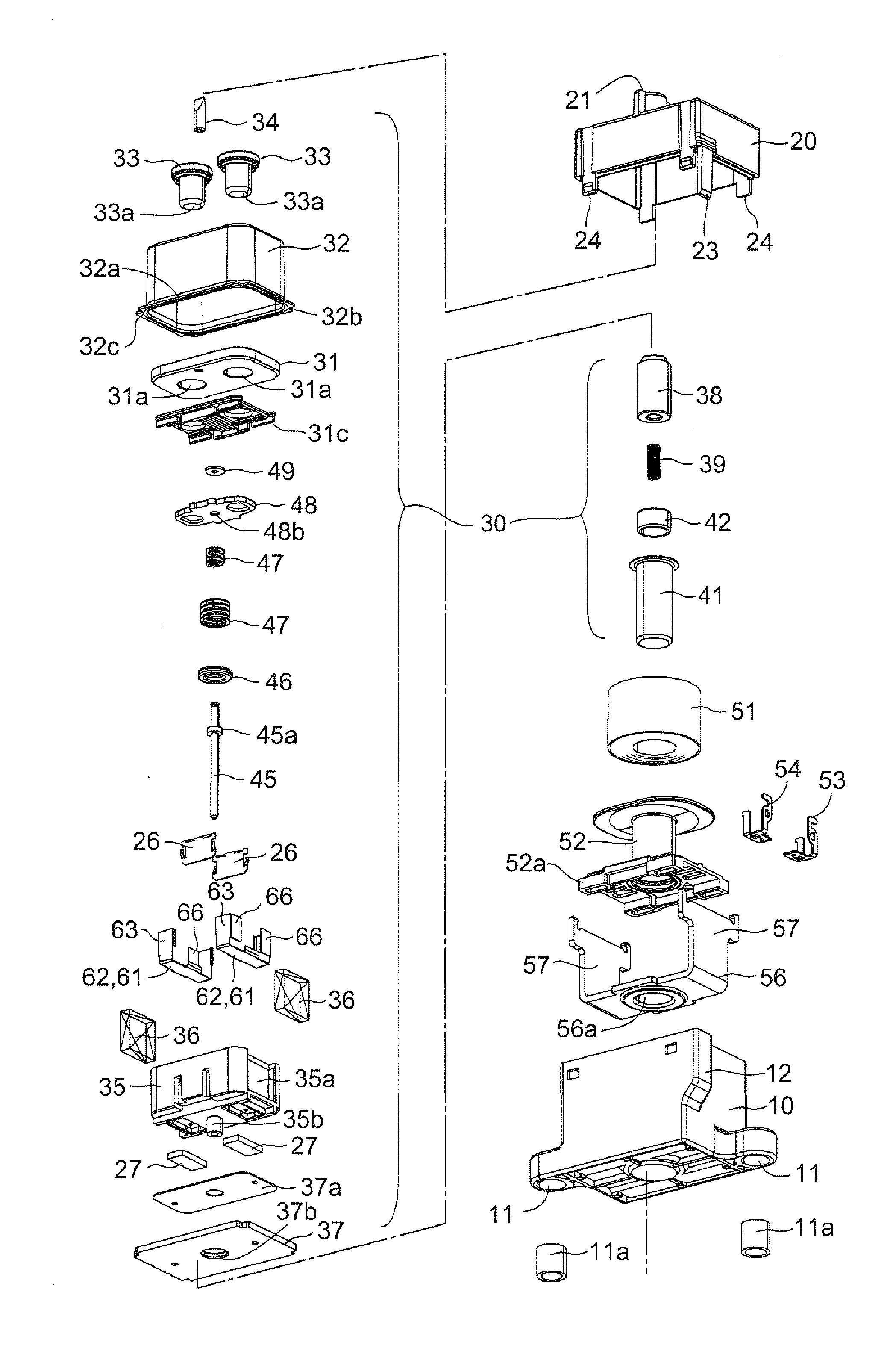 Sealed contact device