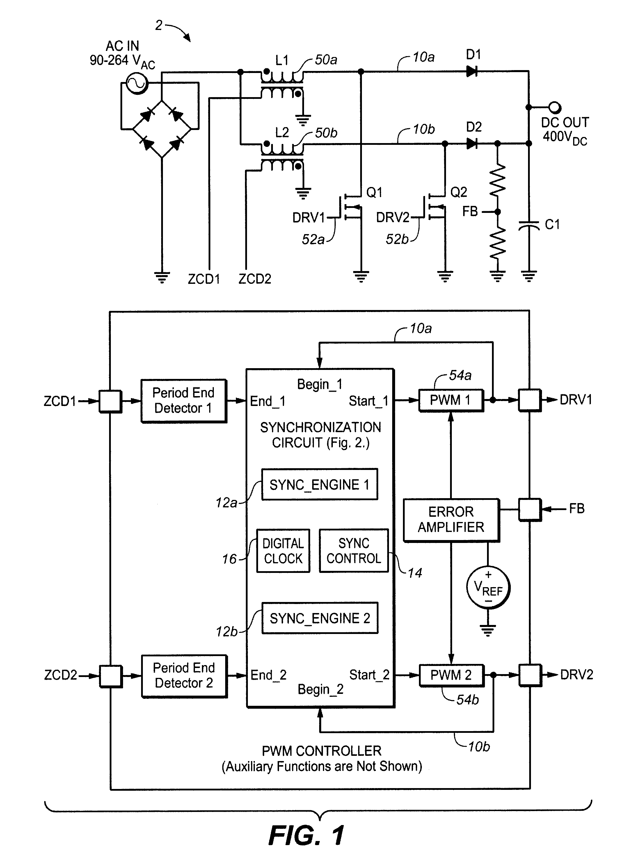 Synchronizing frequency and phase of multiple variable frequency power converters