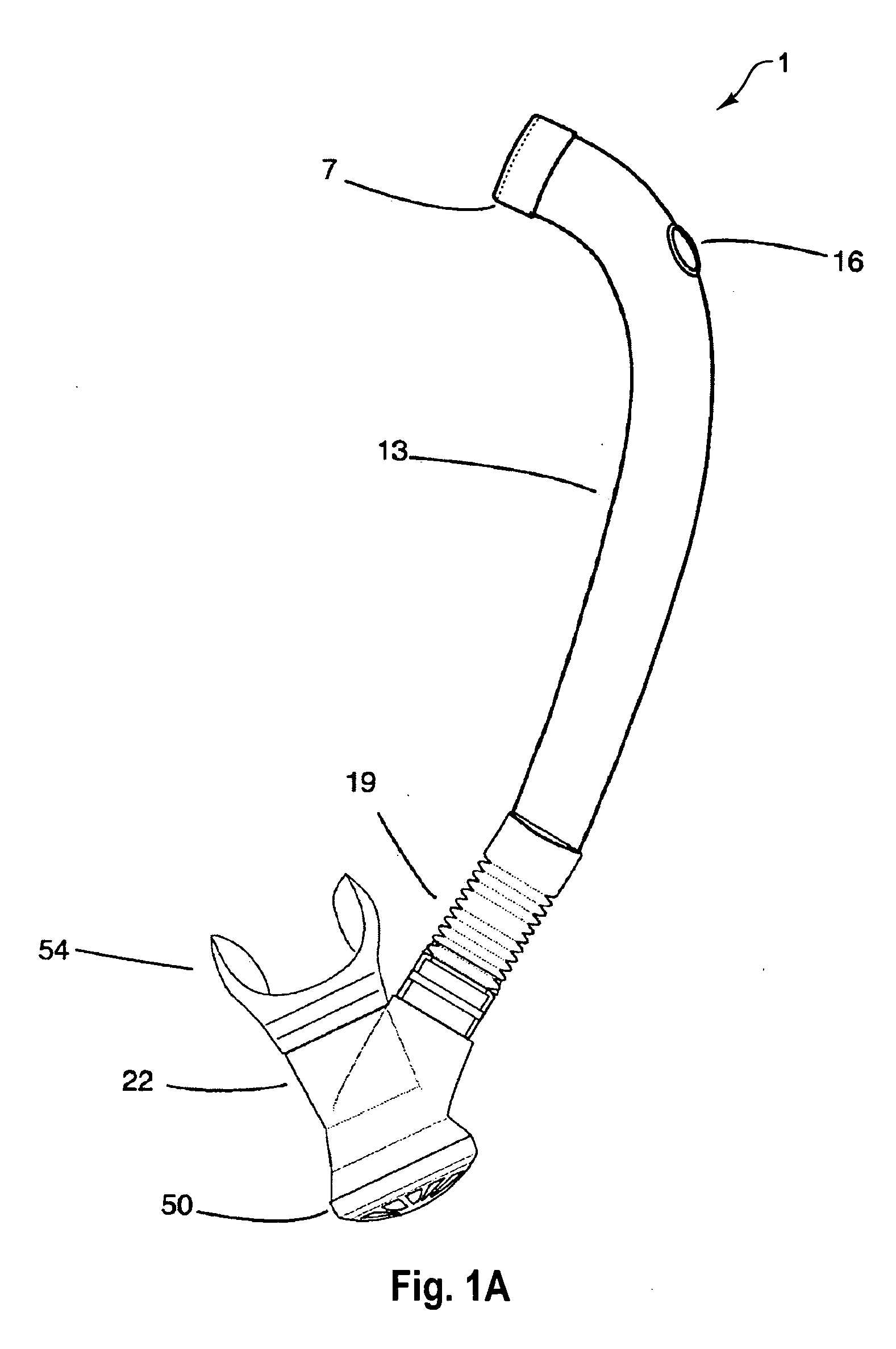 Exhalation valve for use in an underwater breathing device