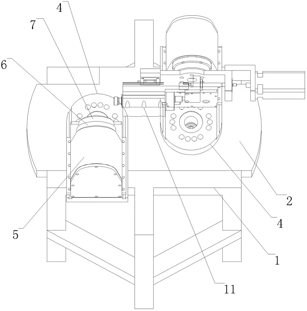 A five-axis linkage machine tool with four rotations and one translation