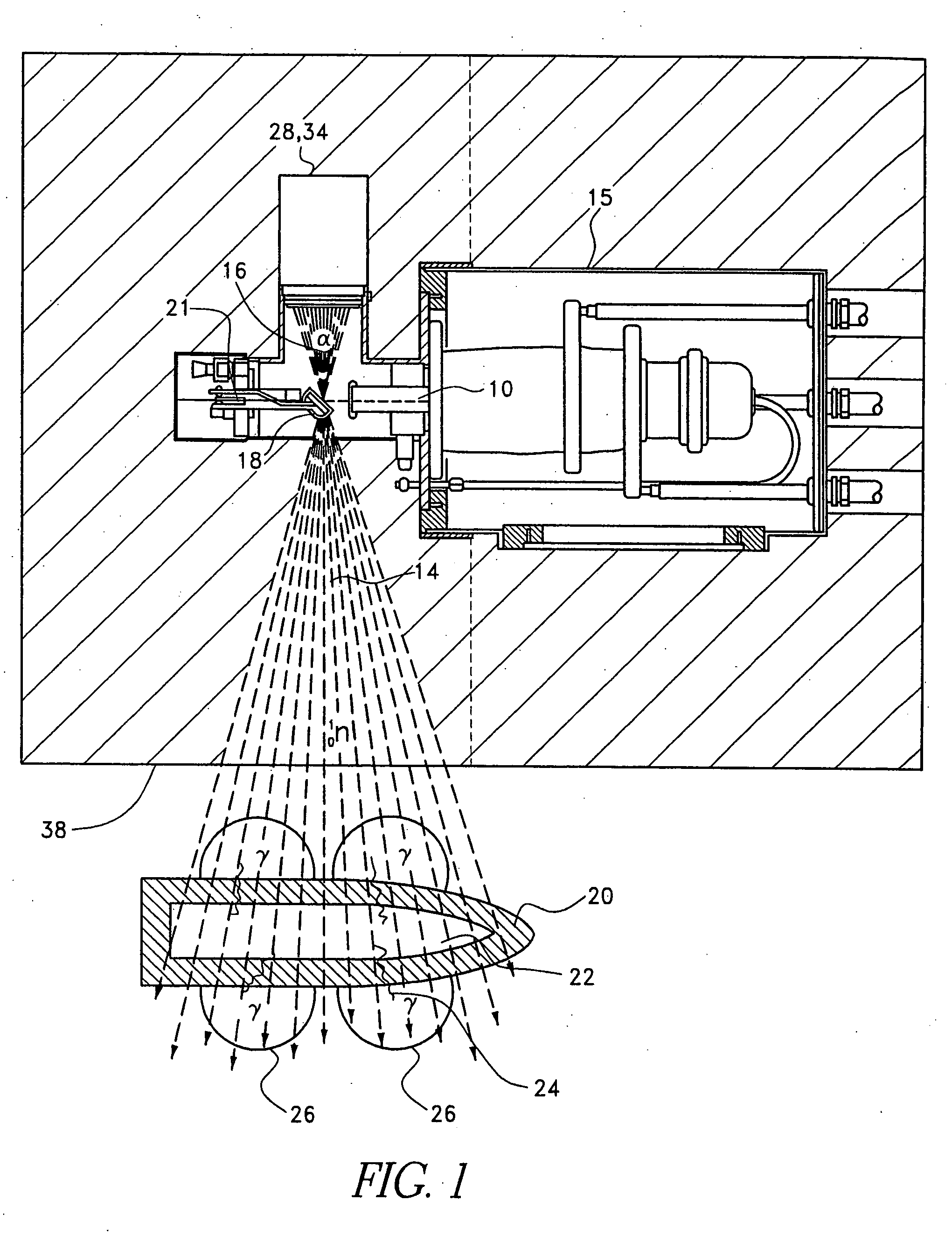 Binocular method and apparatus for stoichiometric analysis and imaging using subatomic particle activation