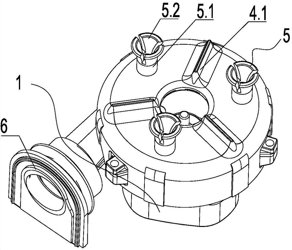 Fan device and breathing machine with same