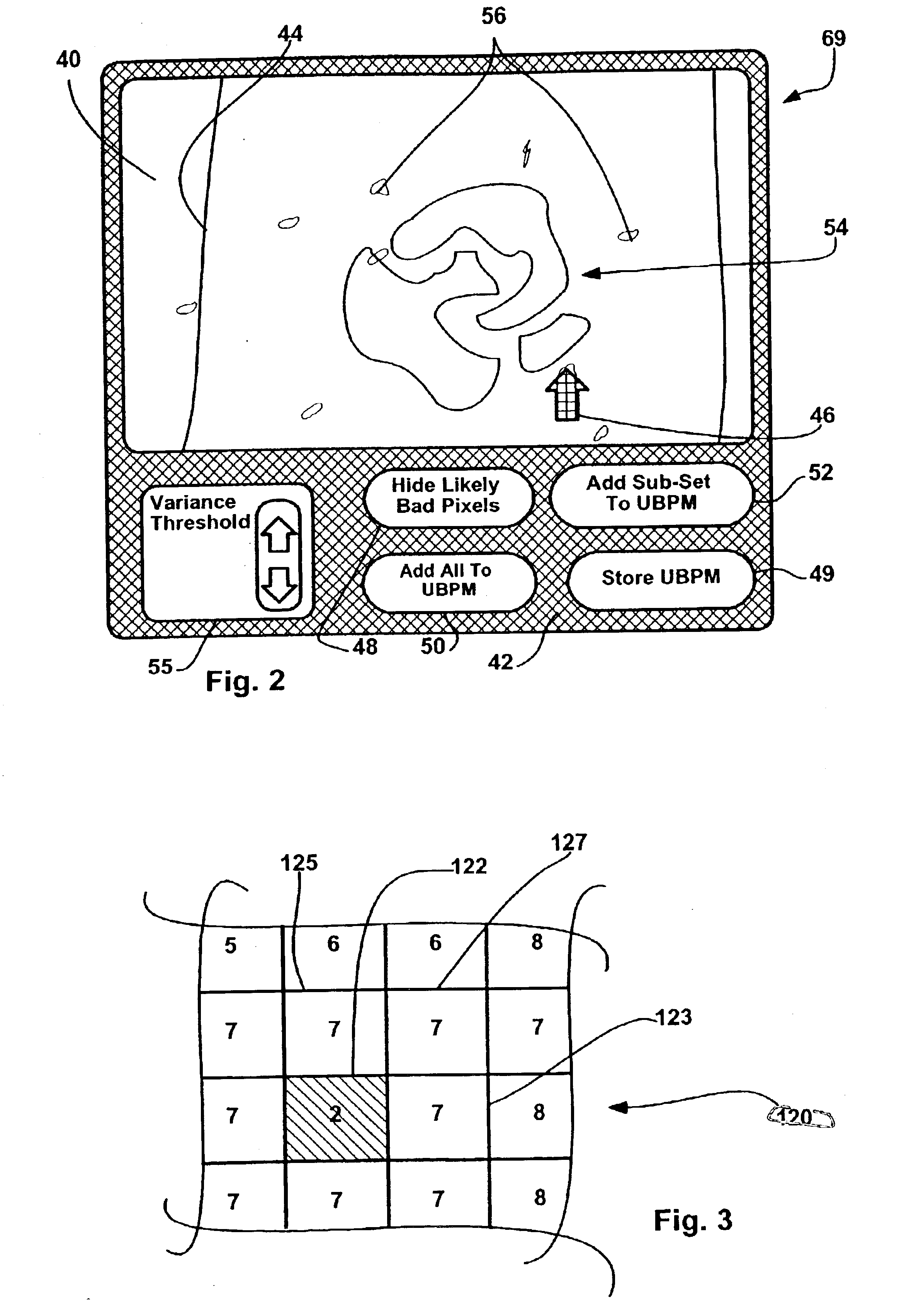 Method and apparatus for identifying composite defective pixel map