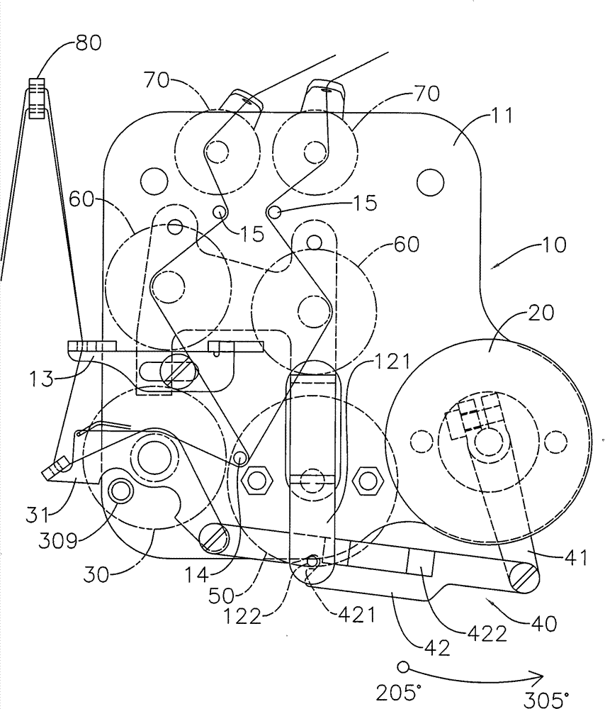 Stitching-starting thread-drawing device for automatic thread-cutting sewing machine