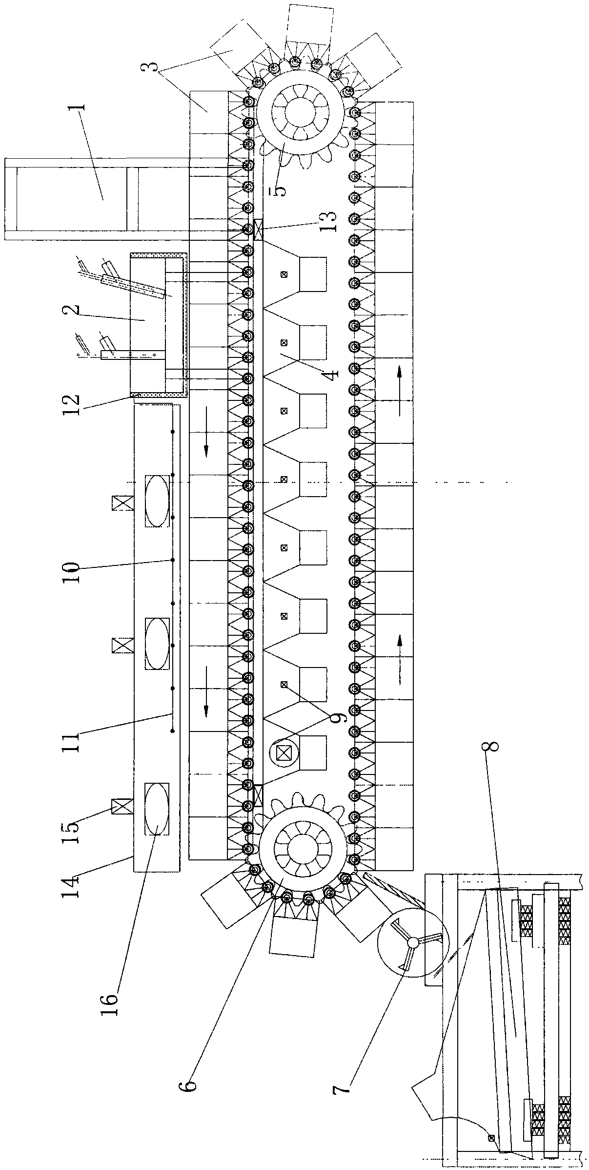 Auxiliary device of sintering machine