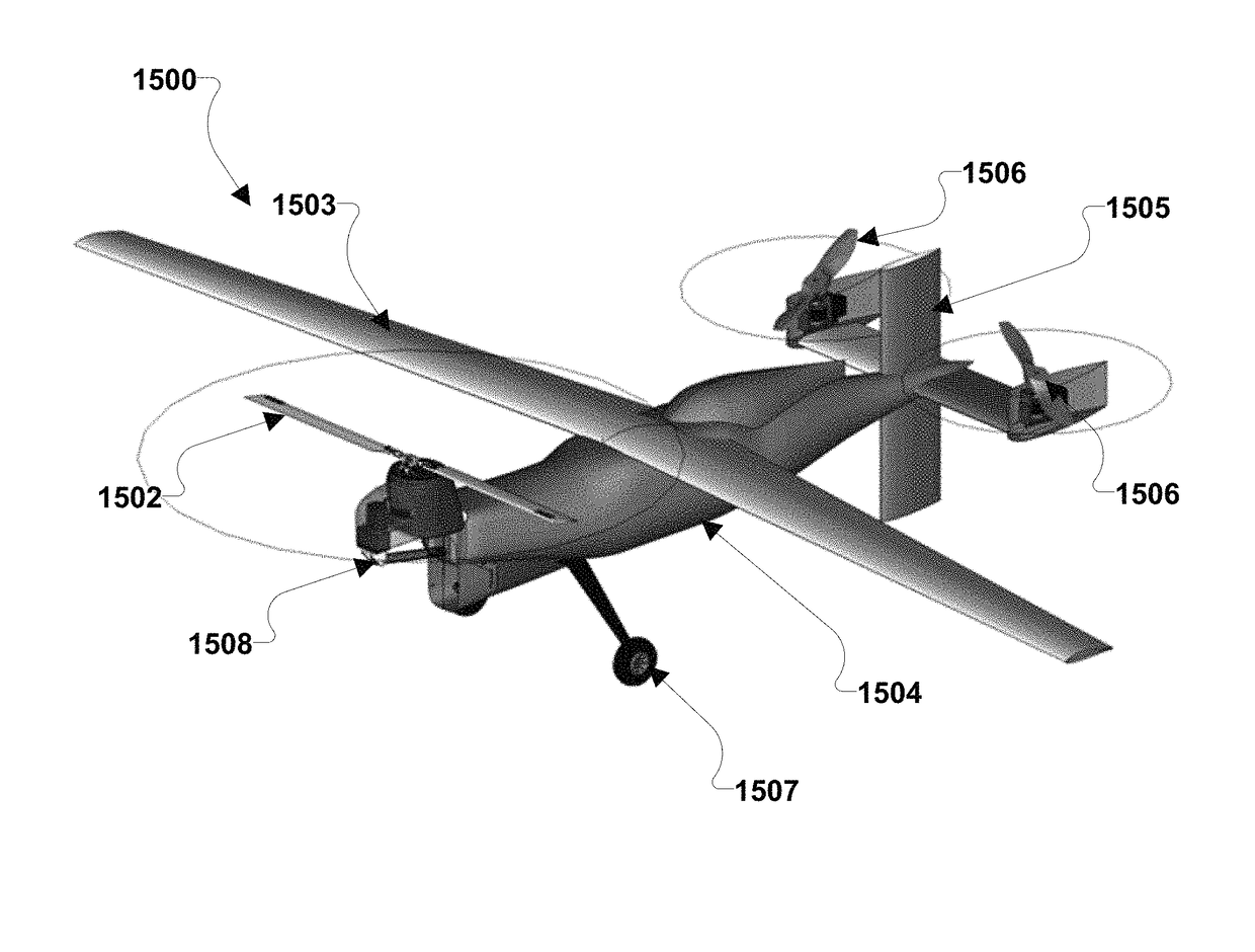 Tri-rotor aircraft capable of vertical takeoff and landing and transitioning to forward flight