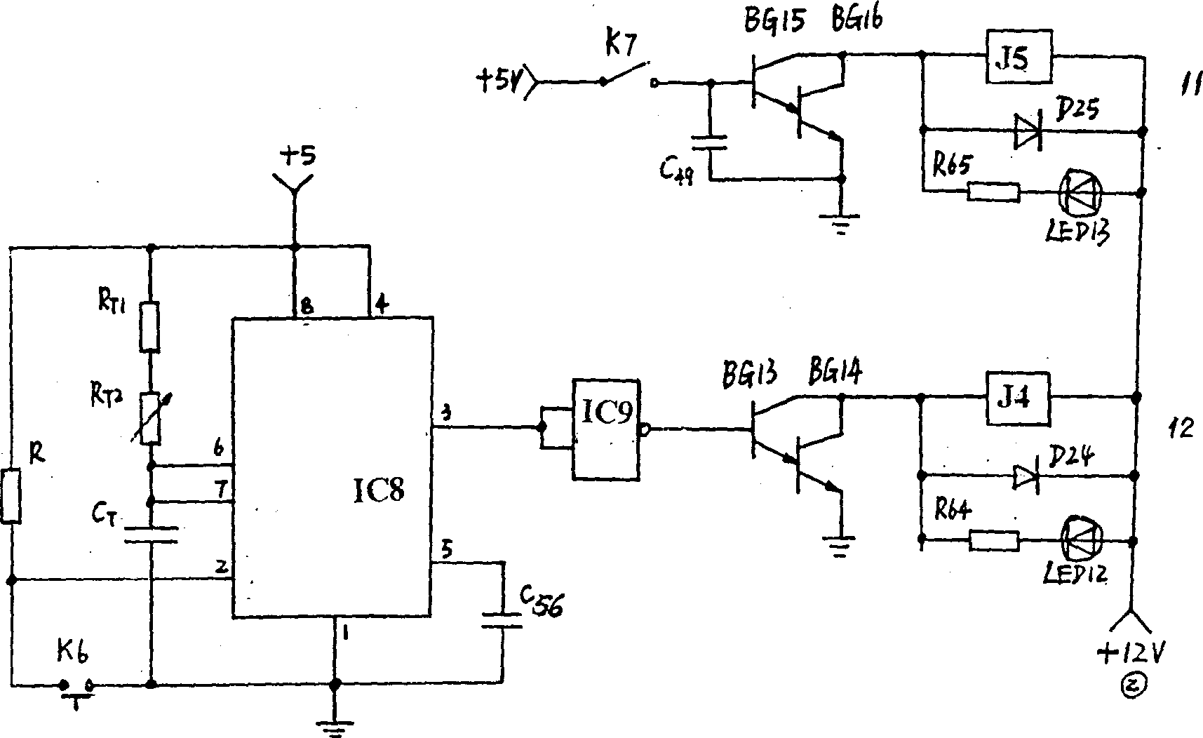 Control system for three-phase motor