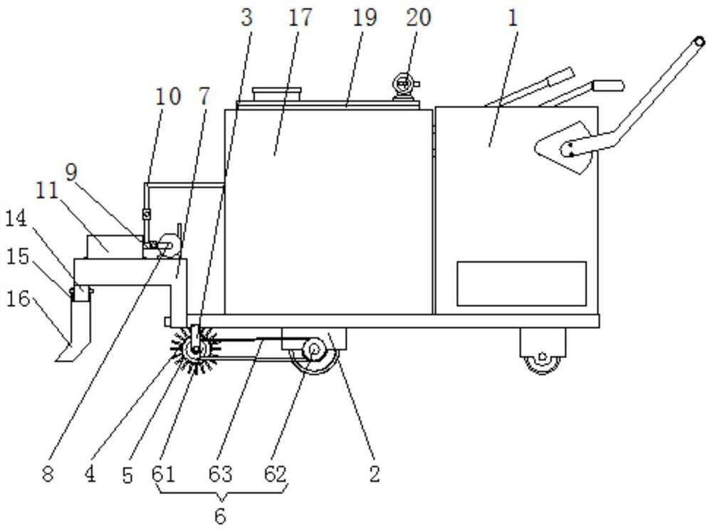 Fusion scribing machine for highway engineering