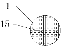 Treatment device for sewage