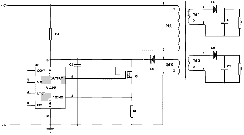 Fly-back converter circuit