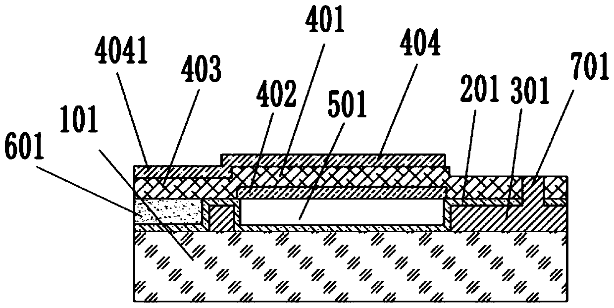Bulk acoustic wave resonator with heat dissipation structure and manufacturing process