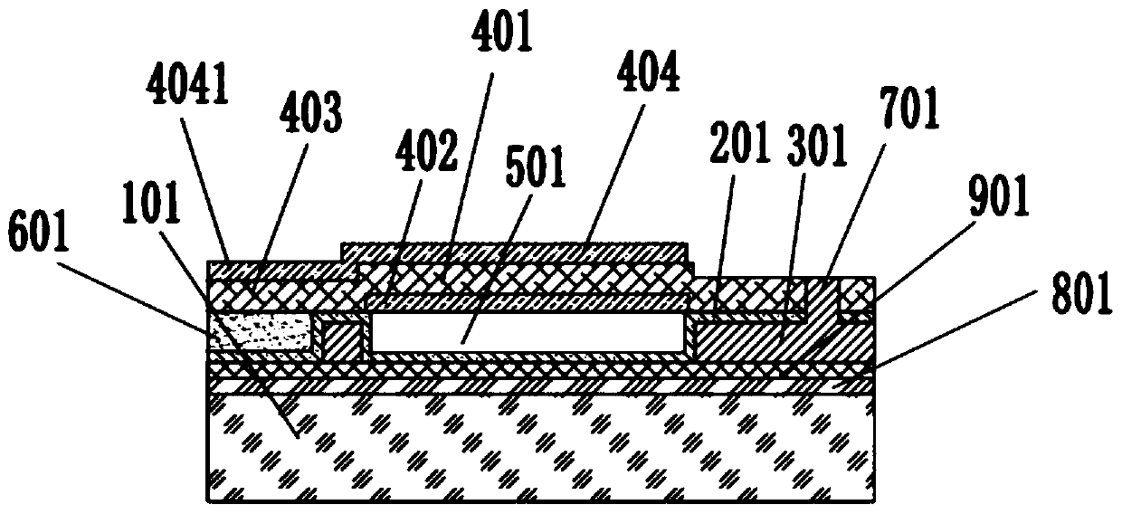 Bulk acoustic wave resonator with heat dissipation structure and manufacturing process