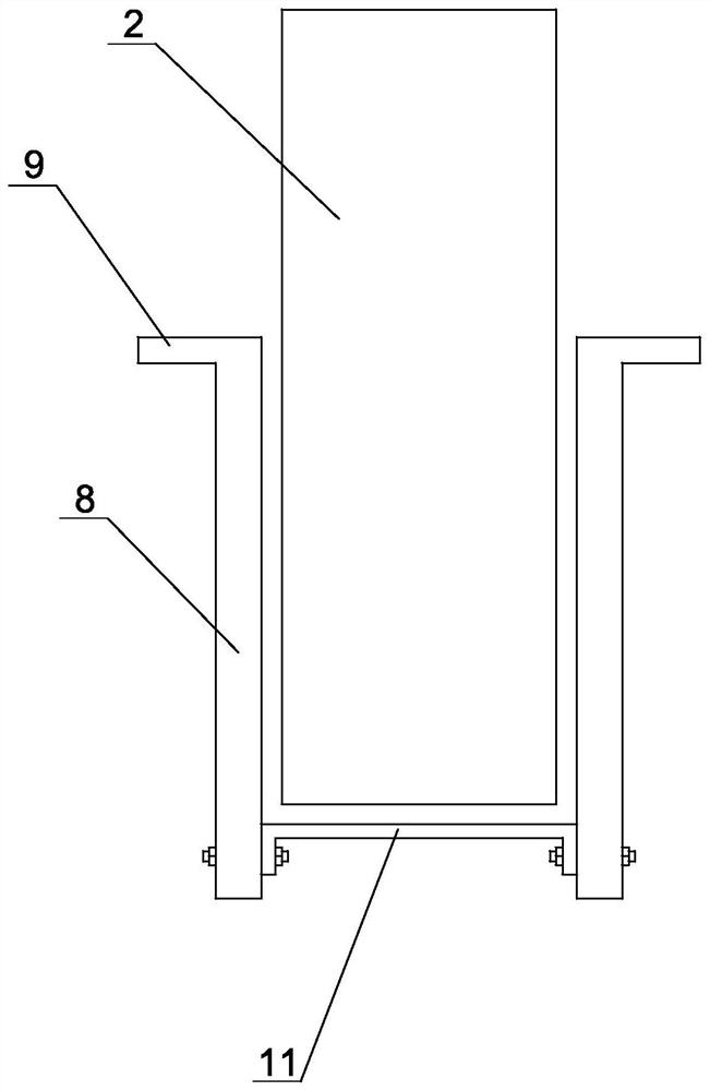 Elevator car bottom wheel mounting structure