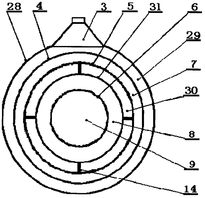 Countercurrent double-loop cylinder dryer
