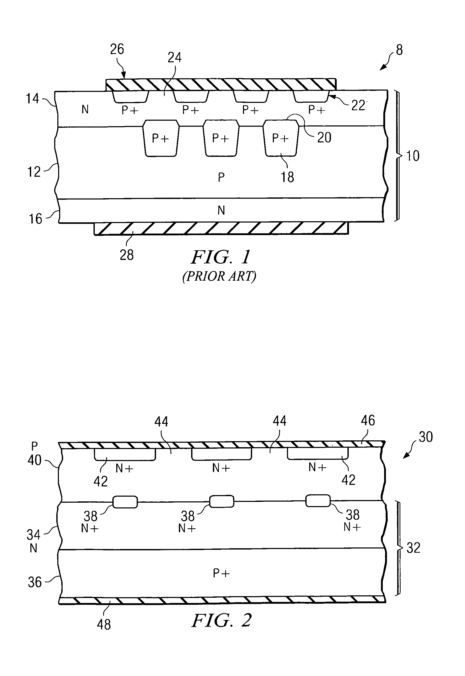 Low capacitance semiconductor device