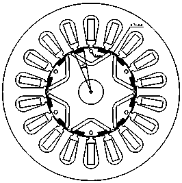 Rotor structure of a built-in permanent magnet synchronous motor