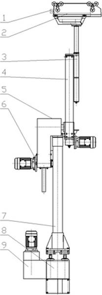 Movable automatic horizontal positioning detection arm for tunnel