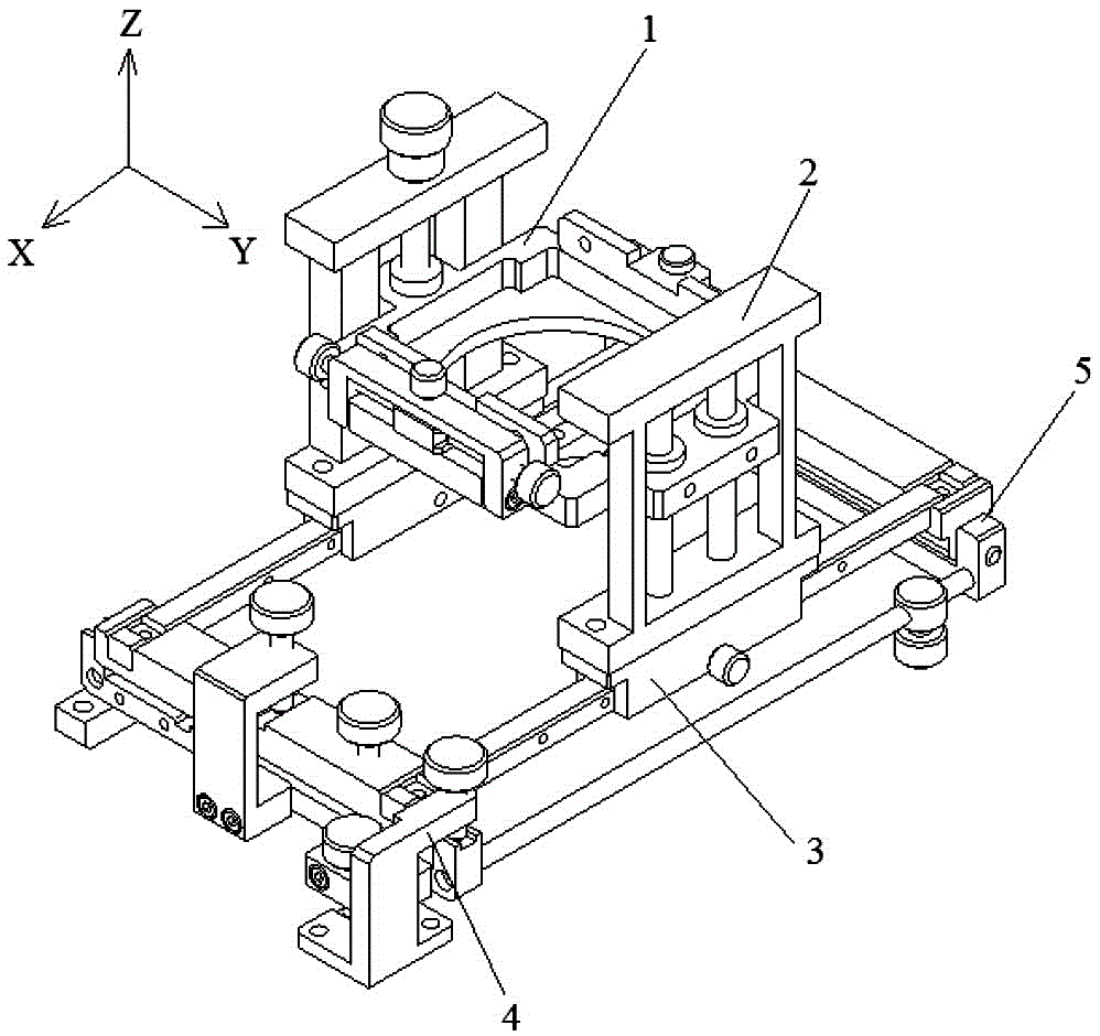 Multi-dimensional supporting and adjusting device for camera and adjusting method of multi-dimensional supporting and adjusting device