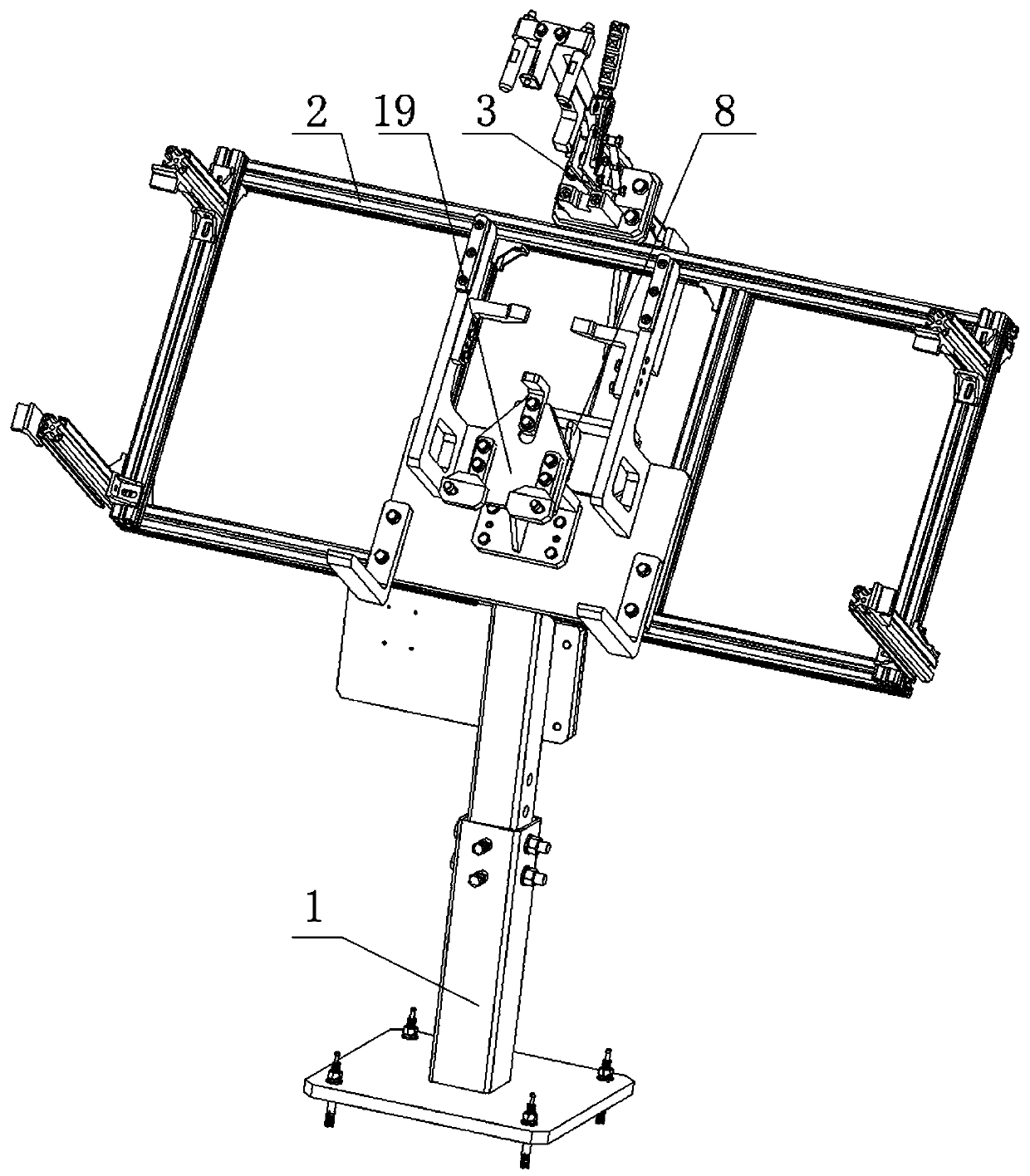 Workpiece positioning mechanism of coding machine