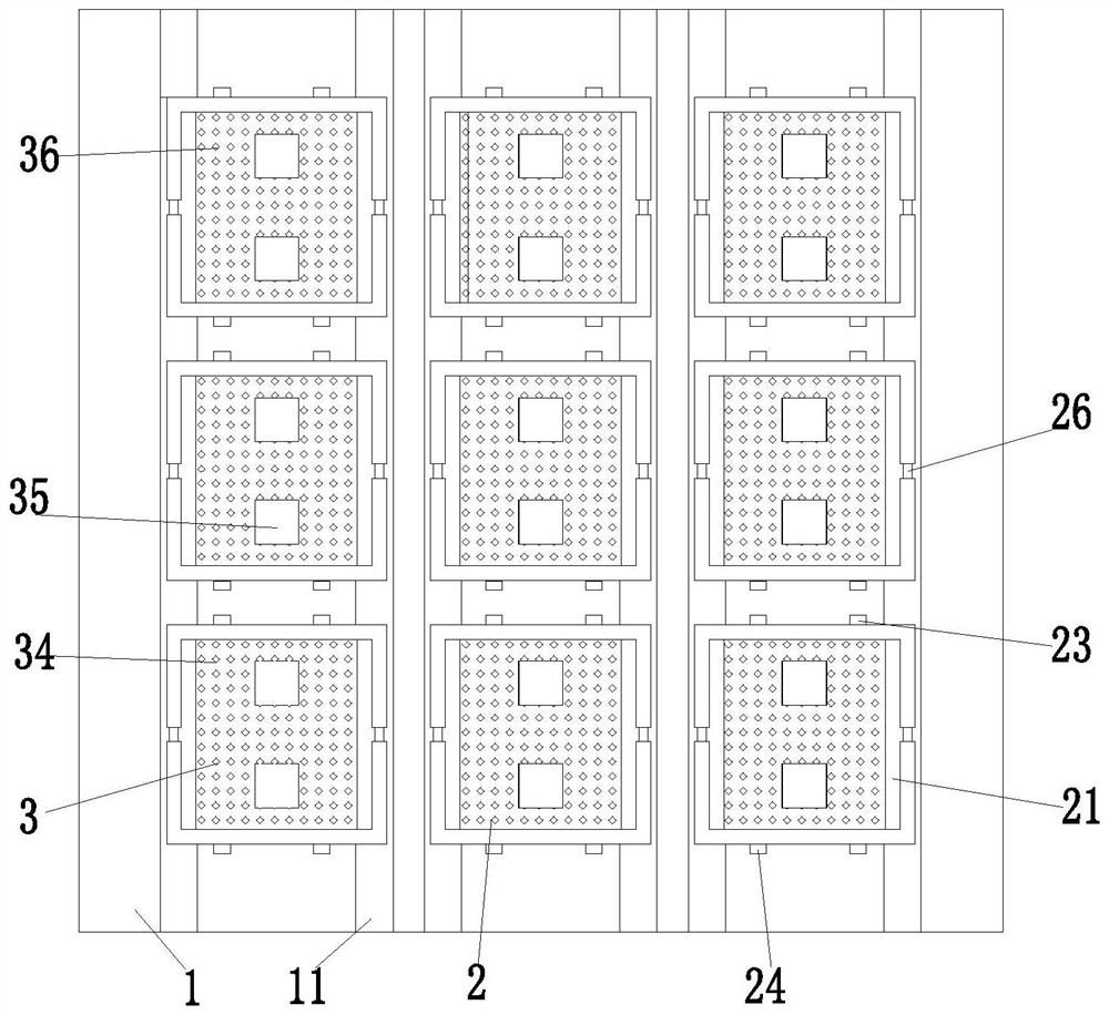 Hollow environment-friendly brick prefabricating mold