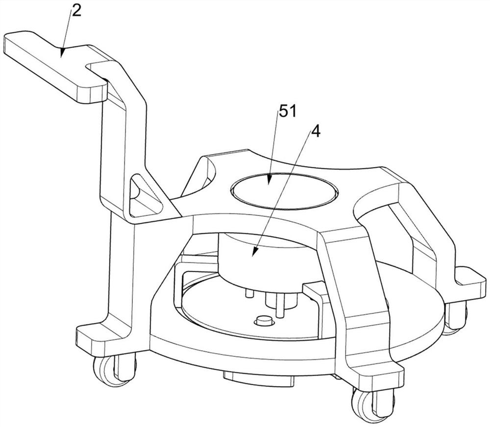 Mobile antenna test rotary table with self-locking function