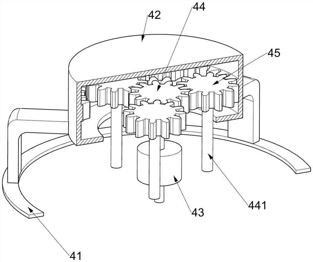 Mobile antenna test rotary table with self-locking function