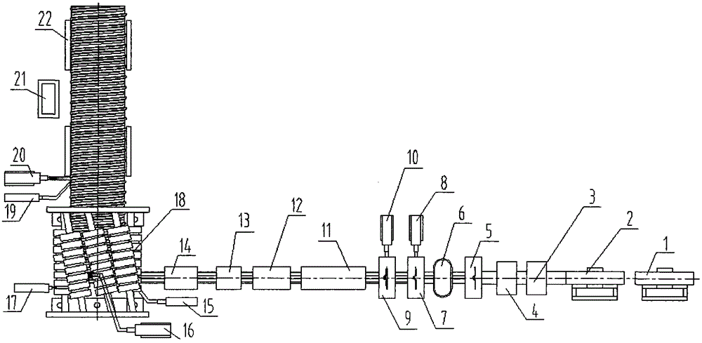 Device and process for producing steel-plastic winding and welding corrugated pipes