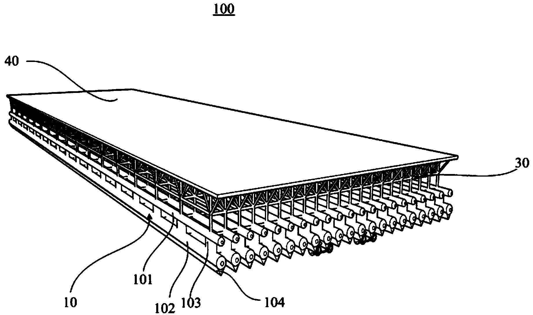 Composite material offshore very-large floating structure
