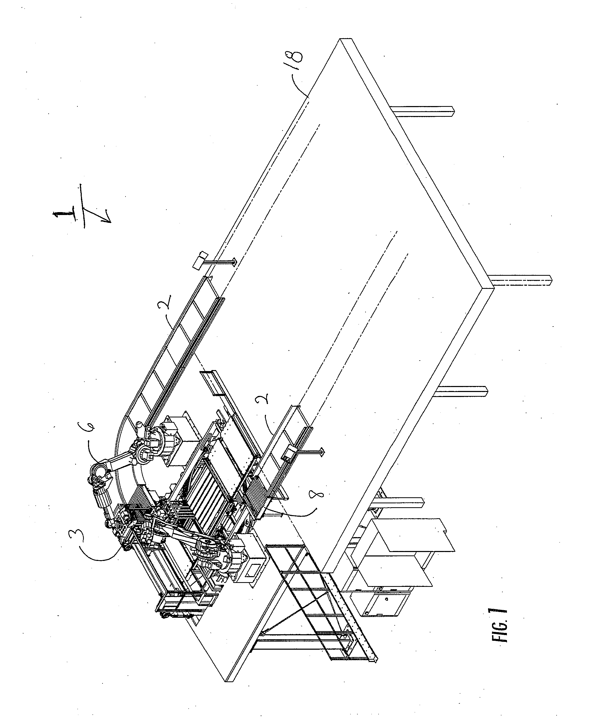 Stacking apparatus and method of multi-layer stacking of objects on a support