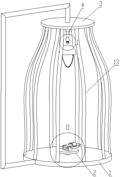 Auxiliary device for rotation type dance training