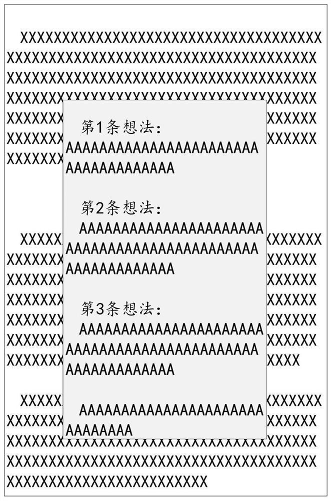 Electronic book thought display method, electronic equipment and storage medium