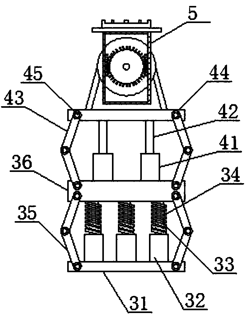 Robot chassis device capable of multi-stage lifting