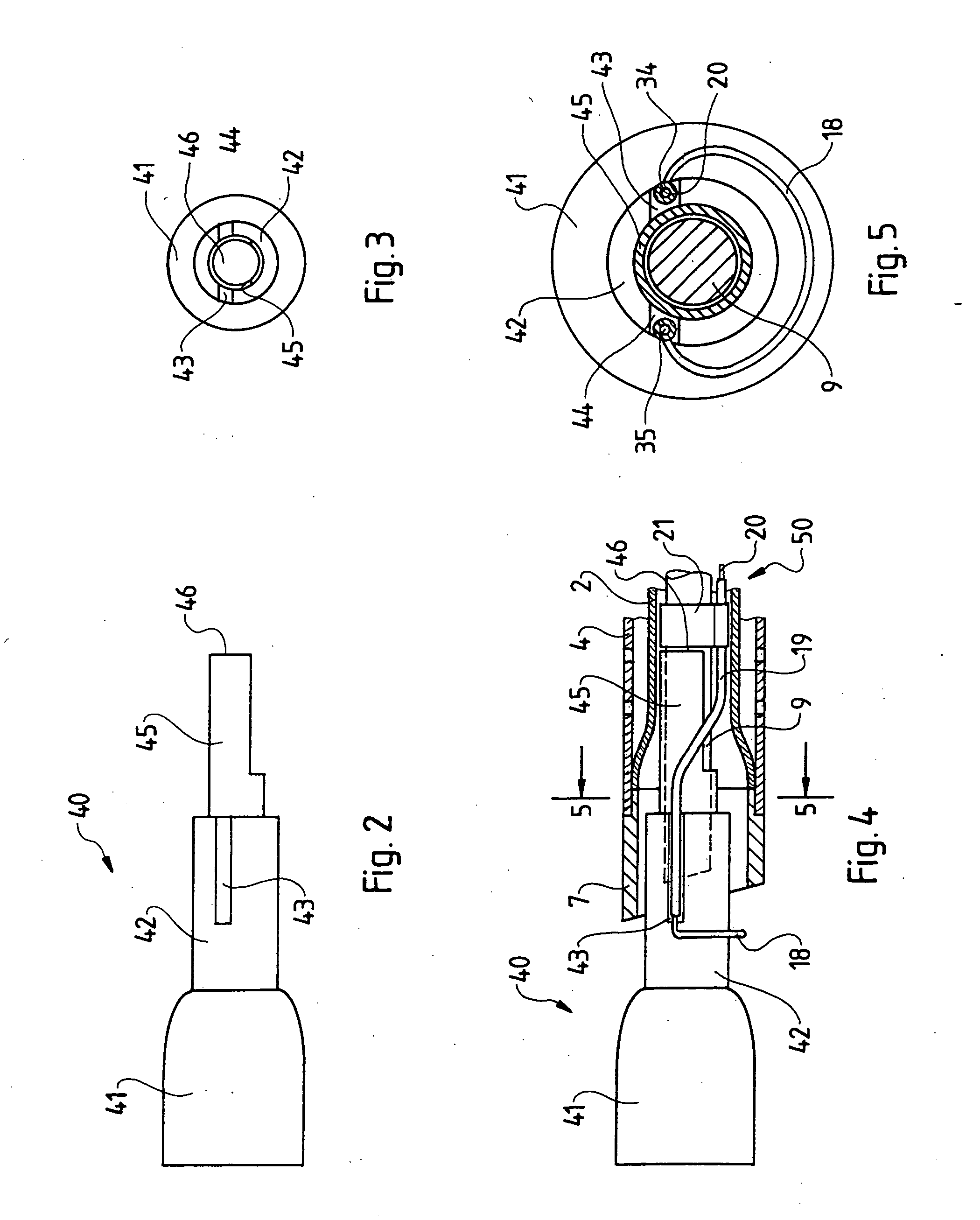 Working instrument with handle element for use in a resectoscope, and handle element for a working instrument