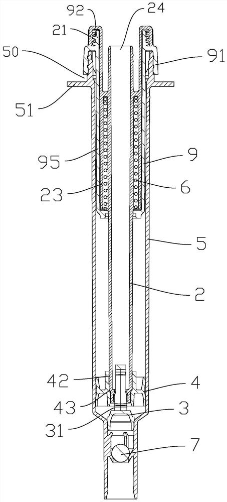 Pump core of independent external spring pump