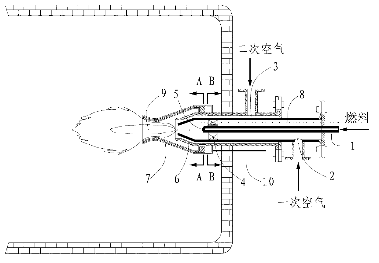 Gas burner capable of adjusting gas to be self-recycling