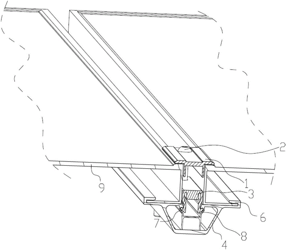 Cell panel mounting frame fixing mechanism used for photovoltaic tracking bracket