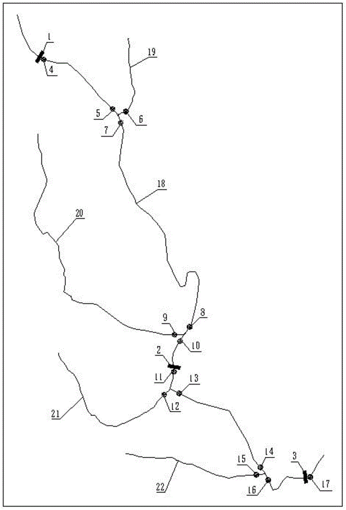 Method and system for observing temperature increase effect of afflux of tributary along riverway under reservoir dam