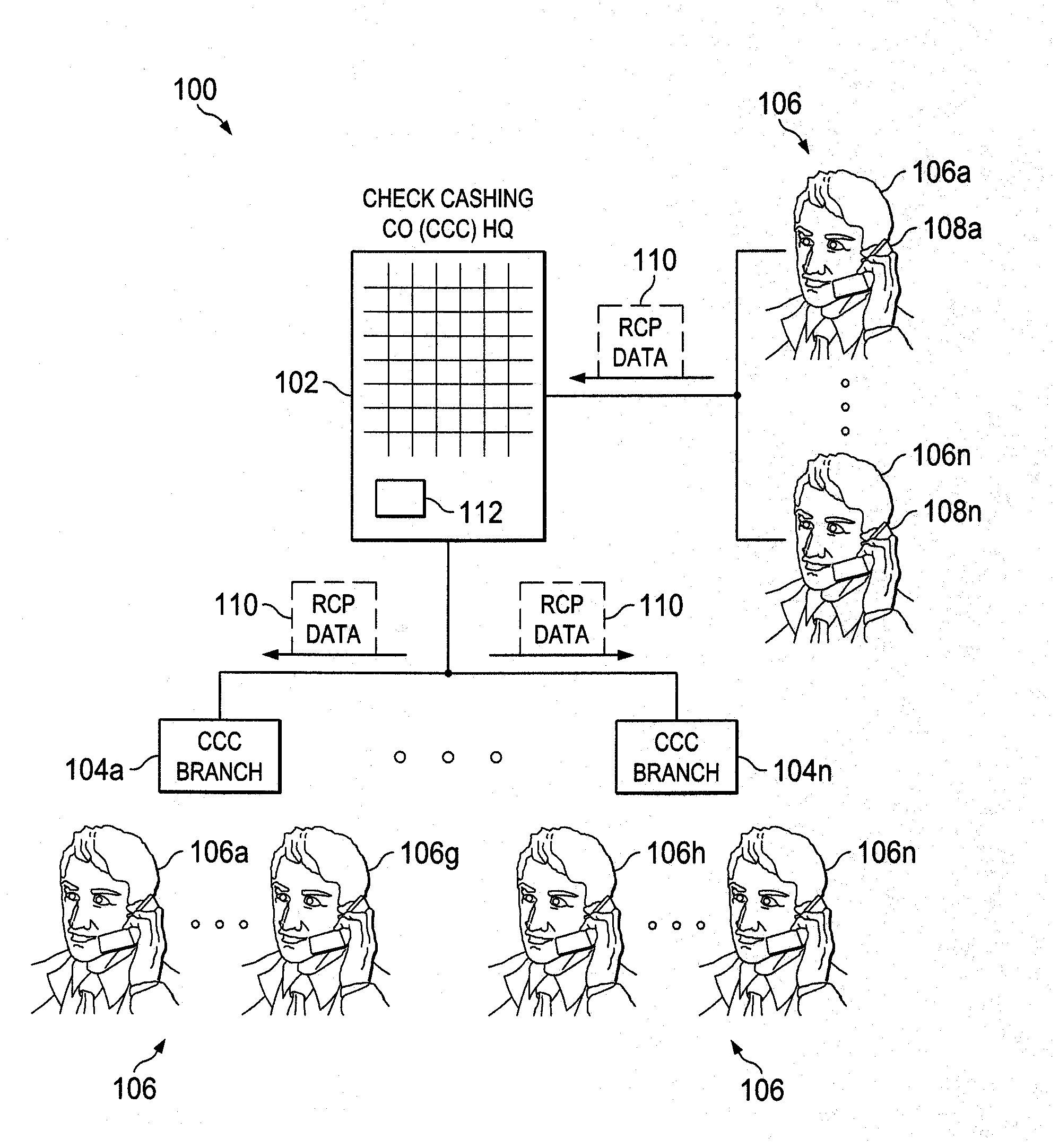 System and method for performing remote check presentment (RCP) transactions by a check cashing company